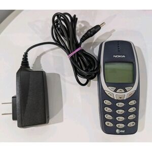 Nokia 3360 Blue/Silver AT&T Phone Untested Parts Only